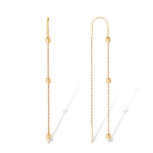 Серьги из красного золота 585, ср. вес 1,05г