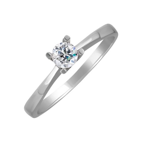 Кольцо из серебра 925 с фианитом, ср. вес 1,79г