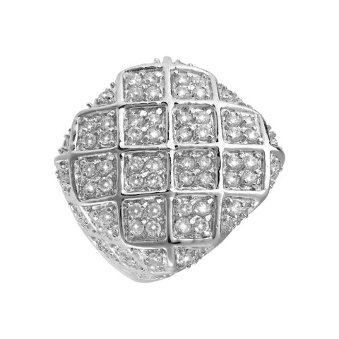 Кольцо из серебра 925 с фианитом, ср. вес 10,91г