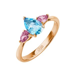 Кольцо из красного золота 585, ср. вес 2,4г