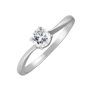 Кольцо из серебра 925 с фианитом, ср. вес 2,08г