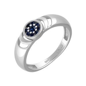 Кольцо из белого золота 585 с сапфирами, ср. вес 2,08г