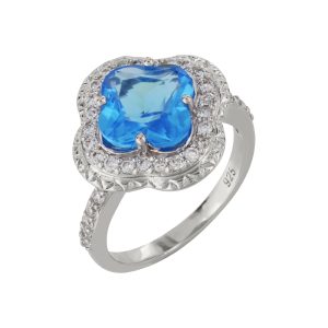 Кольцо из серебра 925 с фианитами, ср. вес 5,43г