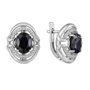 Серьги из белого золота 585, ср. вес 5,83г