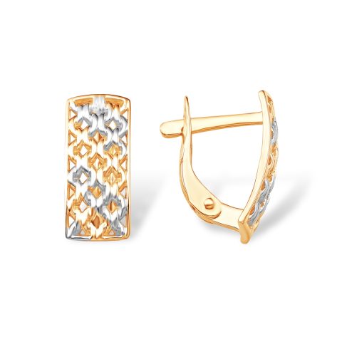 Серьги из красного золота 585, ср. вес 2,03г