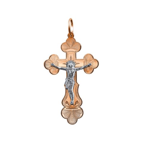 Крест из красного золота 585, ср. вес 3,05г