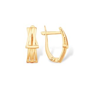 Серьги из красного золота 585, ср. вес 2,49г